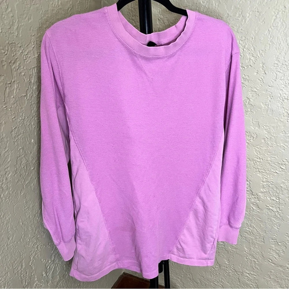 Purple Wild Fable Waffle Knit Long Sleeve - Picture 1 of 7